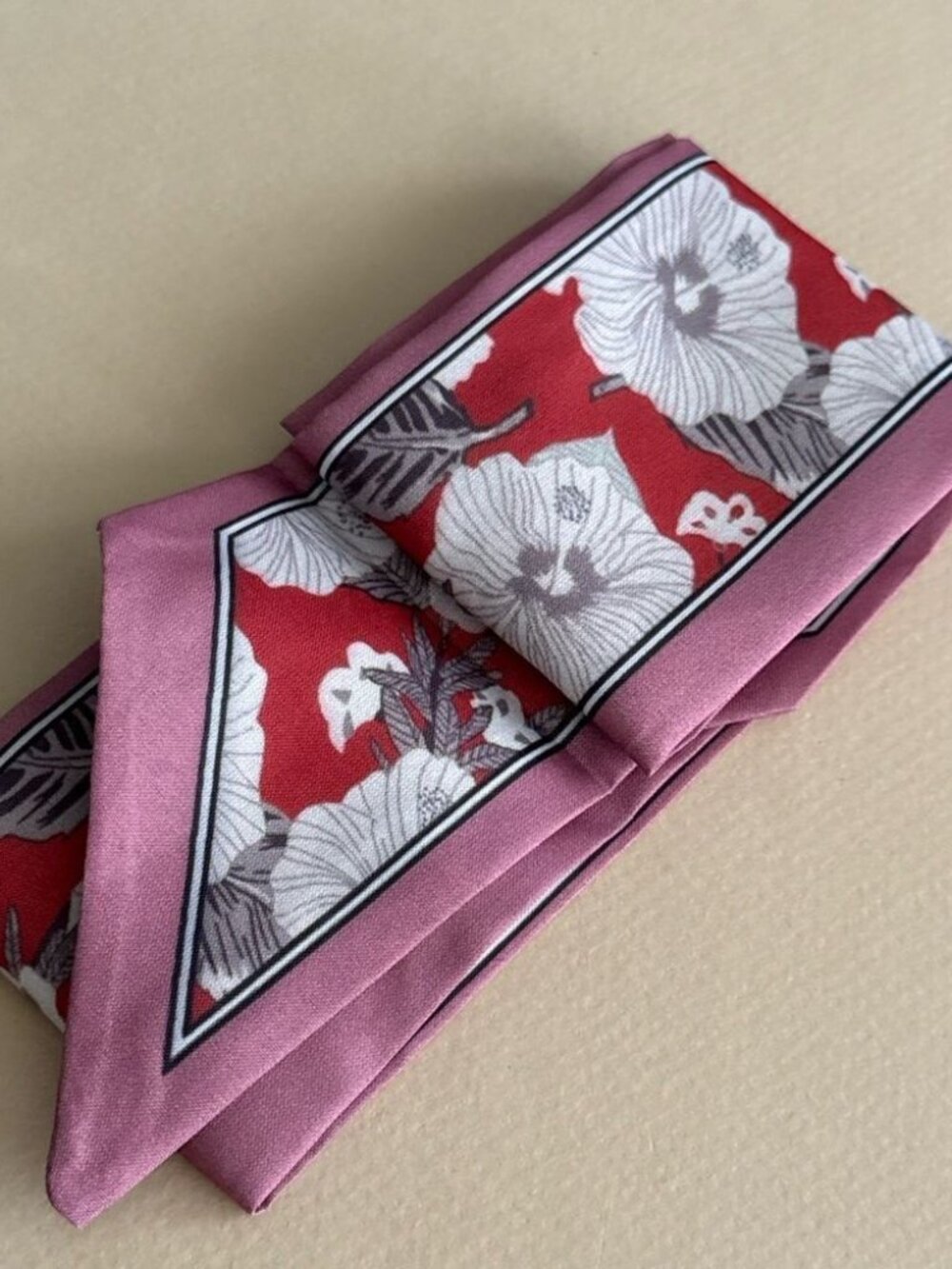 Floral Red and PinkScarf 1870